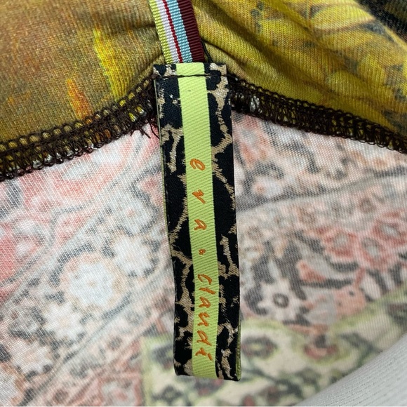 Eva & Claudi Long Sleeve Top S-M? Colorful Floral Fruit Mixed Print Whimsical - Picture 11 of 15